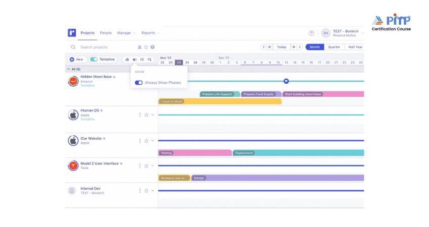 Tools for Project Scheduling